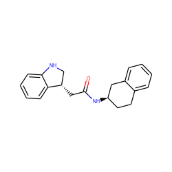 O=C(C[C@H]1CNc2ccccc21)N[C@@H]1CCc2ccccc2C1 ZINC000321394336