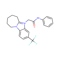 O=C(C[n+]1c2n(c3ccc(C(F)(F)F)cc31)CCCCC2)Nc1ccccc1 ZINC000015973922