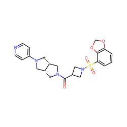 O=C(C1CN(S(=O)(=O)c2cccc3c2OCO3)C1)N1C[C@@H]2CN(c3ccncc3)C[C@@H]2C1 ZINC000084708876