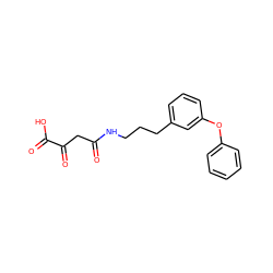 O=C(CC(=O)C(=O)O)NCCCc1cccc(Oc2ccccc2)c1 ZINC000101516172