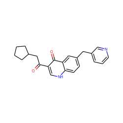 O=C(CC1CCCC1)c1c[nH]c2ccc(Cc3cccnc3)cc2c1=O ZINC000045498571