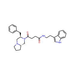 O=C(CCC(=O)N1C[C@@H]2CCCN2C[C@H]1Cc1ccccc1)NCCc1c[nH]c2ccccc12 ZINC000036286078