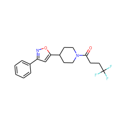 O=C(CCC(F)(F)F)N1CCC(c2cc(-c3ccccc3)no2)CC1 ZINC000082152032