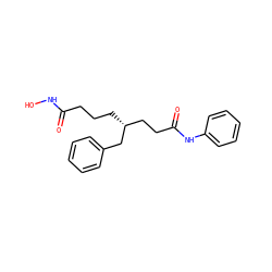 O=C(CCC[C@H](CCC(=O)Nc1ccccc1)Cc1ccccc1)NO ZINC001772650952