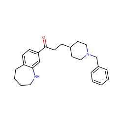 O=C(CCC1CCN(Cc2ccccc2)CC1)c1ccc2c(c1)NCCCC2 ZINC000000598255