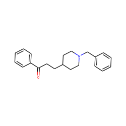 O=C(CCC1CCN(Cc2ccccc2)CC1)c1ccccc1 ZINC000013740819