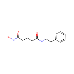 O=C(CCCC(=O)NCCc1ccccc1)NO ZINC000103275236