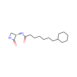 O=C(CCCCCCC1CCCCC1)N[C@H]1CNC1=O ZINC000218544481