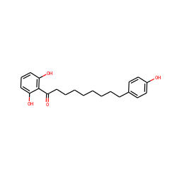 O=C(CCCCCCCCc1ccc(O)cc1)c1c(O)cccc1O ZINC000001564958