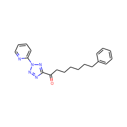 O=C(CCCCCCc1ccccc1)c1nnn(-c2ccccn2)n1 ZINC000040401338