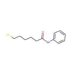 O=C(CCCCCS)Nc1ccccc1 ZINC000013609346