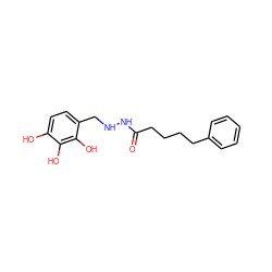 O=C(CCCCc1ccccc1)NNCc1ccc(O)c(O)c1O ZINC001772599138