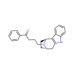 O=C(CCCN1[C@H]2CC[C@H]1c1c([nH]c3ccccc13)C2)c1ccccc1 ZINC000253673440