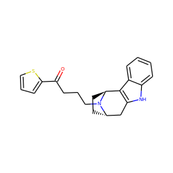 O=C(CCCN1[C@H]2CC[C@H]1c1c([nH]c3ccccc13)C2)c1cccs1 ZINC000100758060