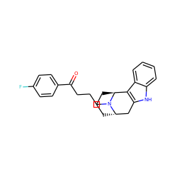 O=C(CCCN1[C@H]2CCC[C@H]1c1c([nH]c3ccccc13)C2)c1ccc(F)cc1 ZINC000100758149