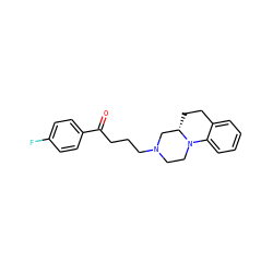 O=C(CCCN1CCN2c3ccccc3CC[C@H]2C1)c1ccc(F)cc1 ZINC000005162674