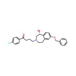 O=C(CCCN1CCc2cc(OCc3ccccc3)ccc2[C@@H](O)C1)c1ccc(F)cc1 ZINC000064548538