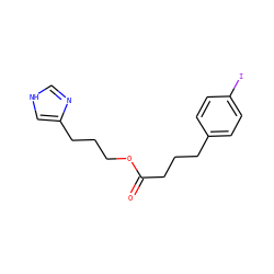 O=C(CCCc1ccc(I)cc1)OCCCc1c[nH]cn1 ZINC000013747358