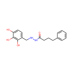 O=C(CCCc1ccccc1)NNCc1ccc(O)c(O)c1O ZINC001772583838