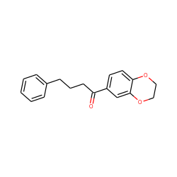 O=C(CCCc1ccccc1)c1ccc2c(c1)OCCO2 ZINC000004903977