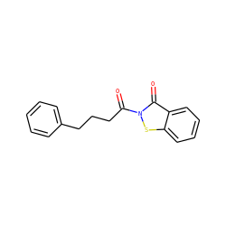 O=C(CCCc1ccccc1)n1sc2ccccc2c1=O ZINC000299830276