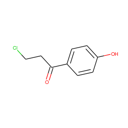 O=C(CCCl)c1ccc(O)cc1 ZINC000001678195