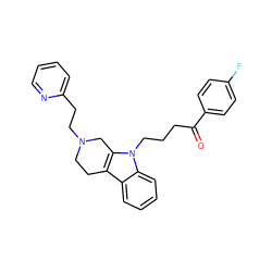 O=C(CCCn1c2c(c3ccccc31)CCN(CCc1ccccn1)C2)c1ccc(F)cc1 ZINC000036093020