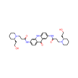 O=C(CCN1CCCC[C@@H]1CCO)Nc1ccc2c(=O)c3cc(NC(=O)CCN4CCCC[C@@H]4CCO)ccc3[nH]c2c1 ZINC000169723117