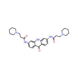 O=C(CCN1CCCCC1)Nc1ccc2c(=O)c3ccc(NC(=O)CCN4CCCCC4)cc3[nH]c2c1 ZINC000028393923