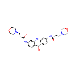 O=C(CCN1CCOCC1)Nc1ccc2c(=O)c3ccc(NC(=O)CCN4CCOCC4)cc3[nH]c2c1 ZINC000028393060