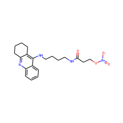 O=C(CCO[N+](=O)[O-])NCCCCNc1c2c(nc3ccccc13)CCCC2 ZINC000029136027