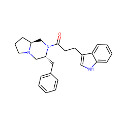 O=C(CCc1c[nH]c2ccccc12)N1C[C@@H]2CCCN2C[C@H]1Cc1ccccc1 ZINC000036286108