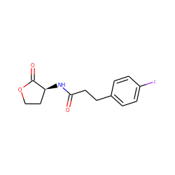 O=C(CCc1ccc(I)cc1)N[C@H]1CCOC1=O ZINC000040878243