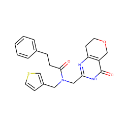 O=C(CCc1ccccc1)N(Cc1ccsc1)Cc1nc2c(c(=O)[nH]1)COCC2 ZINC000096283580