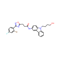 O=C(CCc1nc(-c2ccc(F)cc2Br)no1)Nc1ccc2c(c1)c1ccccc1n2CCCCO ZINC000103252278