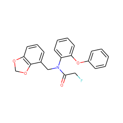 O=C(CF)N(Cc1cccc2c1OCO2)c1ccccc1Oc1ccccc1 ZINC000072314985