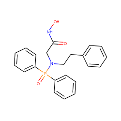 O=C(CN(CCc1ccccc1)P(=O)(c1ccccc1)c1ccccc1)NO ZINC000034801768