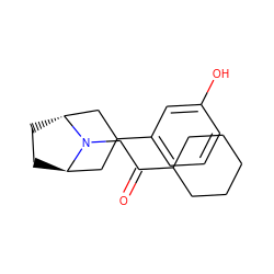 O=C(CN1[C@@H]2CC[C@@H]1CC(c1cccc(O)c1)C2)C1CCCCC1 ZINC001772644432