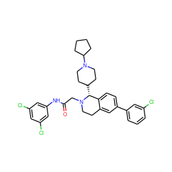 O=C(CN1CCc2cc(-c3cccc(Cl)c3)ccc2[C@H]1C1CCN(C2CCCC2)CC1)Nc1cc(Cl)cc(Cl)c1 ZINC000036351774