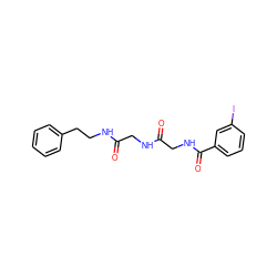 O=C(CNC(=O)CNC(=O)c1cccc(I)c1)NCCc1ccccc1 ZINC000028525626