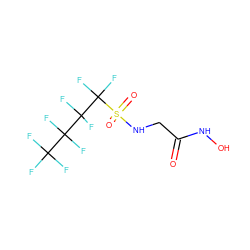 O=C(CNS(=O)(=O)C(F)(F)C(F)(F)C(F)(F)C(F)(F)F)NO ZINC000010450346