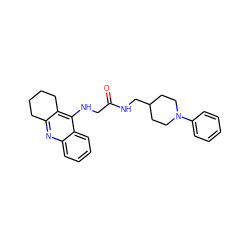 O=C(CNc1c2c(nc3ccccc13)CCCC2)NCC1CCN(c2ccccc2)CC1 ZINC000028374465