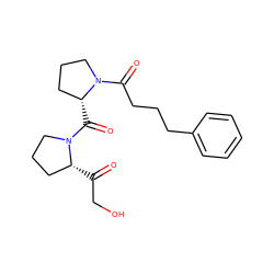 O=C(CO)[C@@H]1CCCN1C(=O)[C@@H]1CCCN1C(=O)CCCc1ccccc1 ZINC000003975571