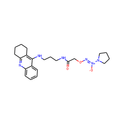 O=C(CO/N=[N+](\[O-])N1CCCC1)NCCCNc1c2c(nc3ccccc13)CCCC2 ZINC000029135727