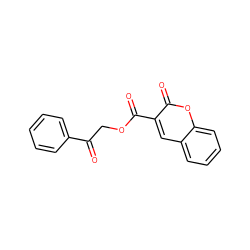 O=C(COC(=O)c1cc2ccccc2oc1=O)c1ccccc1 ZINC000000190428