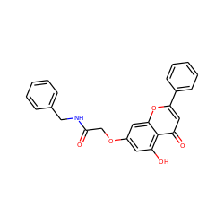 O=C(COc1cc(O)c2c(=O)cc(-c3ccccc3)oc2c1)NCc1ccccc1 ZINC000096273531