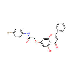 O=C(COc1cc(O)c2c(=O)cc(-c3ccccc3)oc2c1)Nc1ccc(Br)cc1 ZINC000002111097