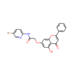 O=C(COc1cc(O)c2c(=O)cc(-c3ccccc3)oc2c1)Nc1ccc(Br)cn1 ZINC000096273539