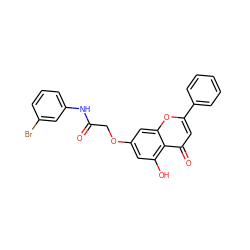 O=C(COc1cc(O)c2c(=O)cc(-c3ccccc3)oc2c1)Nc1cccc(Br)c1 ZINC000096273534