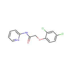 O=C(COc1ccc(Cl)cc1Cl)Nc1ccccn1 ZINC000000293729